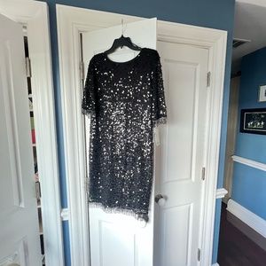 woman's sequins dress
